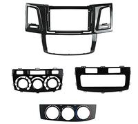 Clynex Fascia for auto da 9 pollici, for Toyota, FORTUNER 2008-2014 Fascia for DVD doppio Din Pannello for cruscotto Stereo Kit for cornice DVD for auto Pannello audio per auto