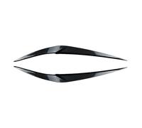 Clynex Finitura decorativa for copertura palpebra sopracciglio faro auto, for BMW, for X1 F48 2016 2017 2018 2019 2020, fibra di carbonio/plastica ABS nera lucida Pellicola per fari(Carbon Fiber Look)