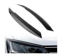 Clynex For VW, Jetta, for MK6 Copertura for rivestimento sopracciglio palpebra faro auto 2010 2011 2012 2013 2014 2015 2016 2017 2018, plastica ABS nera lucida Pellicola per fari