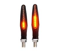 Clynex Indicatori di direzione LUCI Luce for Moto 335SMD Illuminazione Flash Lampeggiante Che scorre IP68 Luce di Segnale di Arresto Moto Pieghevole Spia Luminosa per Moto(2PCS Yellow)