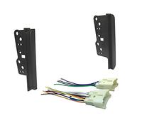 Clynex Kit cruscotto Pannello stereo doppio Din con cablaggio radio, for TOYOTA, for RAV4, for Echo, for Scion, TC Rivestimento cruscotto autoradio
