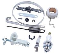 Clynex Kit di riparazione della fascia del freno con vite senza fine, regolatore catena, molla candela, for motosega STIHL, 018 017 MS170 MS180, pezzi ricambio Candela per tosaerba