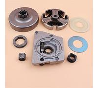 Clynex Kit ingranaggio a vite senza fine con ruota dentata for pompa dell'olio e tamburo frizione da 3/8", for parti di motosega Husqvarna, 61 66 266 268 272 Sostituzione dell'ingranaggio della pompa
