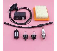 Clynex Kit tubo flessibile for linea filtro aria carburante bobina di accensione, for STIHL, FS120 FS200 FS250 FS300 FS350 Tagliaerba Parte Primer Lampadina Candela Tubo carburante per motosega