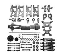 Clynex Le parti di aggiornamento del set completo includono C, for sedile, ingranaggi del braccio oscillante della tazza dello sterzo, for WLtoys, 144001 Ammortizzatore per auto RC(Titanium)