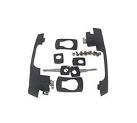 Clynex Maniglia for porta sinistra destra con chiavi a cilindro serratura, for, CLASSE G W460 W461 W463 T1 VARIO 6707600159 Blocco interruttore di accensione(BLACK 2pcs Handles)