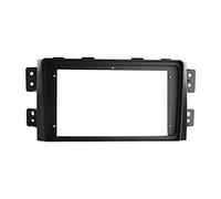 Clynex Pannello stereo da 9 pollici Dash Refit Installazione kit rivestimento surround Cornice audio Cornice 2 Din Fasce for autoradio, for Kia, BORREGO MOHAVE Rivestimento cruscotto autoradio
