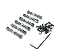 Clynex Parti di aggiornamento in metallo Parti di modifica del tirante regolabile Opzionale multicolore, for WLtoys, 1/18 A949 A959 A969 A979 K929 RC Car Ammortizzatore per auto RC(Grey)