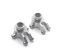 Clynex Pezzi di ricambio for auto Aggiornamento e modifica in metallo Un paio di coppe sterzo Puzzle for giovani Hobby, for SUBO 1/12 BG1513 BG1518 RC Ammortizzatore per auto RC(Silver)