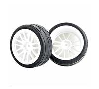 Clynex Pneumatici 4P Grip Insert Sponge Wheel, for HSP Racing, Auto da Strada 1/10 1.10 Pneumatici per Auto RC(White Wheel)