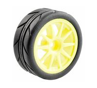 Clynex Pneumatici con Impugnatura 4P Inserisci Ruota in Spugna, for HSP Racing, 1/10 1.10 Auto da Strada Pneumatici per Auto RC(910Y-6087)