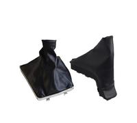 Clynex Pomello del cambio Leva Stick Ghetta Boot, for Opel, ASTRA H Manopole freno a mano di parcheggio Custodia Cover Collare Car Styling Pomello del cambio(BLACK Set)