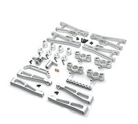 Clynex Riepilogo del kit di parti di modifica e aggiornamento in metallo di parti di automobili telecomandate, for JBL 1/10 J3 Ammortizzatore per auto RC(Silver)