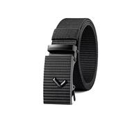 CLywdp Cinture da uomo in tela, cintura in nylon automatica, cintura da lavoro per uomo, design regolabile,95