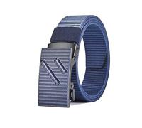 CLywdp Cinture da uomo in tela, cintura in nylon automatica, cintura da lavoro per uomo, design regolabile,100