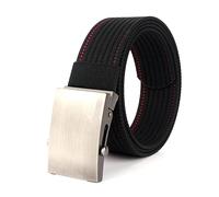 CLywdp Cinture da uomo in tela, cintura regolabile con fibbia in metallo, cintura da allenamento all'aperto,120