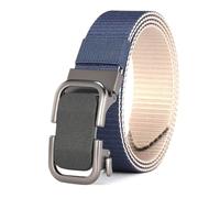 CLywdp Cinture da uomo in tela, fibbia automatica in lega, cintura sportiva da lavoro per uomo, cintura regolabile,125