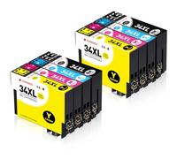 Clywenss 34 cartucce XL compatibili con Epson 34XL Multipack cartucce per Workforce Pro WF-3720 WF-3725 WF-3720DWF WF-3725DWF WF3720 WF3725, confezione da 8 (nero, ciano, magenta, giallo)