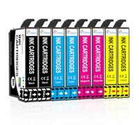 Clywenss 8-Pezzi 405XL Cartucce d'inchiostro Multipack Compatibili con Epson 405 XL per WorkForce Pro WF-3825 WF-3820 WF-4820 WF-4825 WF-4830 WF-7310 WF-7830 WF-7840 WF-3825DWF WF-4820DWF WF-7310DTW