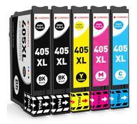 Clywenss Compatibili 405XL 405 XL Cartucce d'inchiostro Multipack per Epson WorkForce Pro WF-3825 WF-3820 WF-4820 WF-4825 WF-4830 WF-7310 WF-7830 WF-7840 WF-3825DWF WF-4820DWF WF-7310DTW, 5-Pezzi