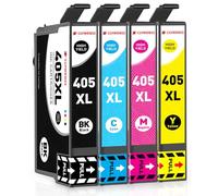Clywenss Compatibili 405XL 405 XL Cartucce d'inchiostro Multipack per Epson WorkForce Pro WF-3825 WF-3820 WF-4820 WF-4825 WF-4830 WF-7310 WF-7830 WF-7840 WF-3825DWF WF-4820DWF WF-7310DTW, 4-Pezzi