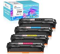 Clywenss Con chip 216A Toner compatibile con HP 216A per Color LaserJet Pro MFP M183fw M182nw M182n M155a M155nw M155 M182 M183, W2410 W2411A W2412A W2413A, confezione da 4 (nero, ciano, giallo, nero