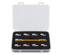 CLZothique Chiave per raggi da moto, set di chiavi a cricchetto CNC, strumento wireless per raggi con punte temprate intercambiabili per nipples da 5,0-6,8 mm, chiave per raggi con (B(oro))