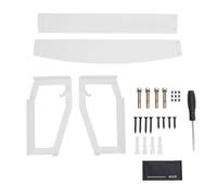 CLZothique Supporto a parete in acciaio inox per altoparlanti, staffa di montaggio robusta per Five, design inclinabile verso l’alto con kit completo di fissaggio per un’installazione (Bianca)