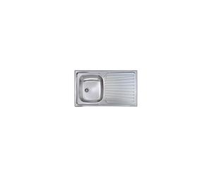 CM 011553.D1.01.2016 LAVELLO 1 VASCA CON GOCCIOLATOIO A DESTRA 86X50 CM - INOX