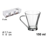 Cm 156882 Coffee Glass Mug with Milk Metal Handle 150 ml
