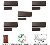 CM 20VR 5 Contatti Magnetici e Sismici Radio x Antifurto Lysa Sydra GSM Wireless