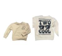 CM C&M WODRO 2° compleanno ragazzo felpa due cool maglione per bambini secondo compleanno felpa autunno inverno manica lunga bambini annunci abbigliamento cotone, Blu, 2 Jahre