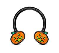 CM Crareesi Mania Anelli per setto di zucca Piercing per setto setto 16g gioielli per setto setto setto 316L acciaio chirurgico setto nasale anelli neri Daith Rook Helix cartilagine piercing gioielli