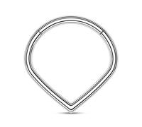 CM Crareesi Mania Anello per setto a Forma di V Orecchini per cartilagine Orecchino elica a Goccia 16G 316L Anelli per Naso in Acciaio Inox cartilagine Daith Helix Rook Conch Piercing Gioielli