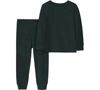 CM-Kid Bambini Piccoli Ragazzi Ragazze Pigiama Unisex Toddler Colorato Solid Sleepwear Pigiama 2pcs Set Size 6T, Verde Scuro