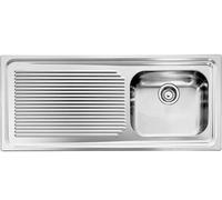 CM Lavello Cucina 1 Vasca con Gocciolatoio SX in Acciaio Inox 116 x 50 cm - 011046.D1.01.2016