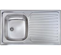 CM 011553.D1.01.2016 LAVELLO 1 VASCA CON GOCCIOLATOIO A DESTRA 86X50 CM - INOX
