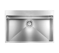 CM Lavello 1 vasca (77x50cm) FILORAGGIATO MIX Inox Satinato 012046XCSSP
