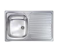 CM Lavello 1 vasca (79x50cm) MONDIAL Inox Satinato 011541SCSSX