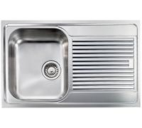 CM Lavello Acciaio 3" 79 x 50 1 Vasca A Sinistra FILOSLIM 011201.S1.01.2018