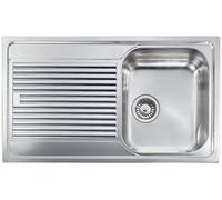 CM Lavello Acciaio 3" 86 x 50 1 Vasca a Destra ZENITH 011243.D1.01.2016