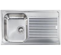 CM Lavello Acciaio 3" 86 x 50 1 Vasca A Sinistra ZENITH 011243.S1.01.2016