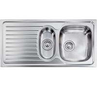 CM Lavello Acciaio Inox 100 x 50 cm 2 Vasche a Destra SIROS 010445.D1.01.2018