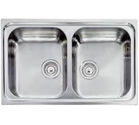 CM Lavello Acciaio Inox 79 x 50 cm 2 Vasche COMETA 011442.X1.01.2016