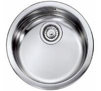 LAVELLO INCASSO ROTONDO CUCINA 1 VASCA Ø 43,5 CM ACCIAIO INOX KIT SCARICO CINZIA