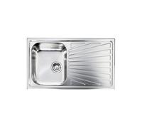Lavello 1 Vasca 86 x 50 cm Sopratop Inox CM COMETA 011443.D1.01.2016
