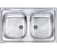 CM Lavello Cucina 2 vasche Inox 79x50 cm 011552.X1.01.2016