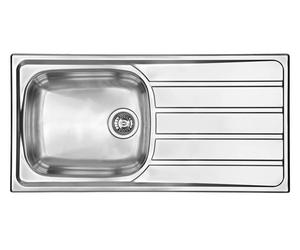 CM UNIVERSAL 015446.S1.01.2016 Lavello Acciaio 100 x 50 cm 1 Vasca A Sinistra
