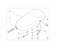 CM02520200C2 SELLA NERA ORIGINALE PIAGGIO VESPA TOURING LX 150 4T IE NOABS E3 20