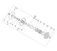 CM275203 PULEGGIA CONDOTTA ORIGINALE PIAGGIO MEDLEY 125 4T IE ABS E3, E4 2016-20